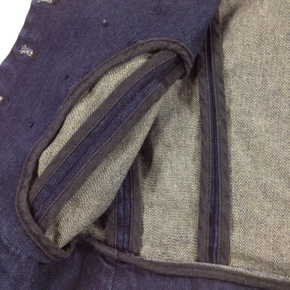 Ralph Lauren Sz 2 Black Label Blue Jean Jacket - Picture 7 of 11